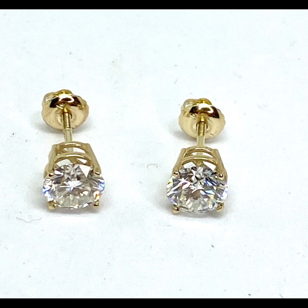 Diamonds 2 ct stud earring D color vvs mossanite - Picture 13 of 16